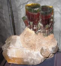 photograph of the steamboat tourmaline on display
