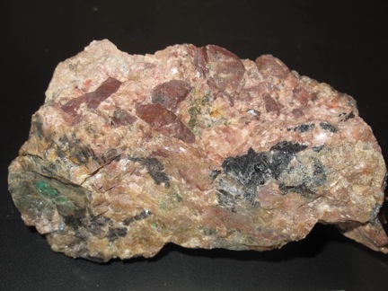 Monazite-(Ce) to 2.4 cm. in perthite-albite-biotite pegmatite, Harvard Mineralogical Museum