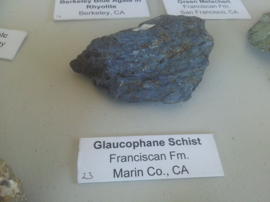 Glaucophane Schist from the Franciscan Formation in Marin County