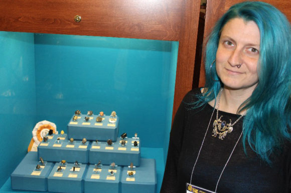 Brandy Zzyzyx - multiple award winning female mineral collector
