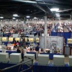 Overhead shot of the 2007 East Coast Mineral Show in West Springfield, Mass
