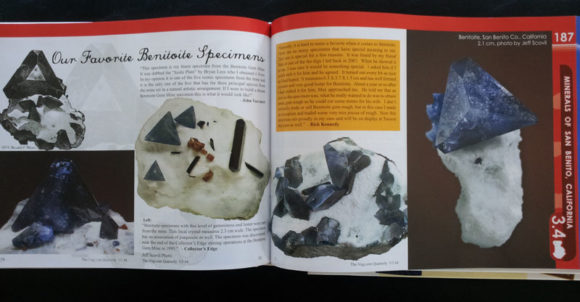 This is from the "San Benito California" issue, this article is dealers who collect, showing off their favorite Benitoite specimens.