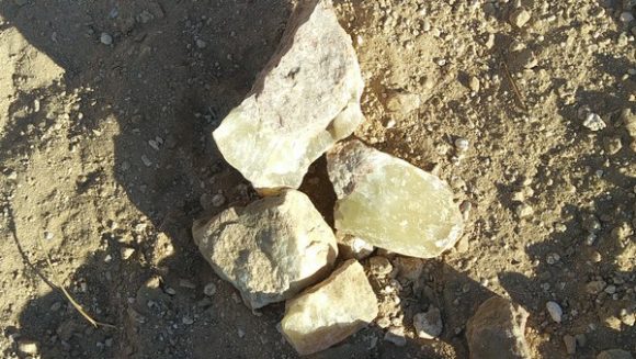 A few specimens of Fluorite we found as we were looking for the Afton Fluorite Deposits.