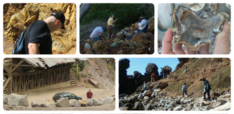 Rockhounding Photo Collage