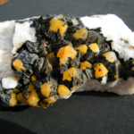 Manganese and Iron Coated Quartz cluster from Diamond Hill Mine South Carolina