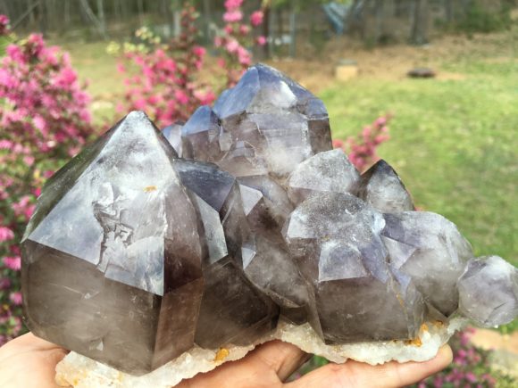 Smoky Amethyst Quartz Crystal from Diamond Hill Mine