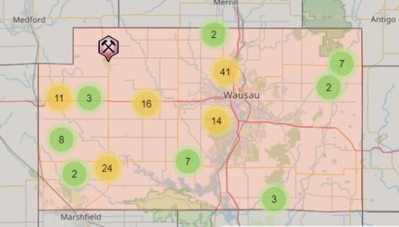 Locations in Marathon County for Minerals